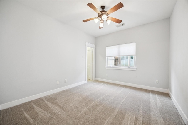 431 Jackson Hill St, Houston, TX 77007 - unfurnished room with light colored carpet and ceiling fan