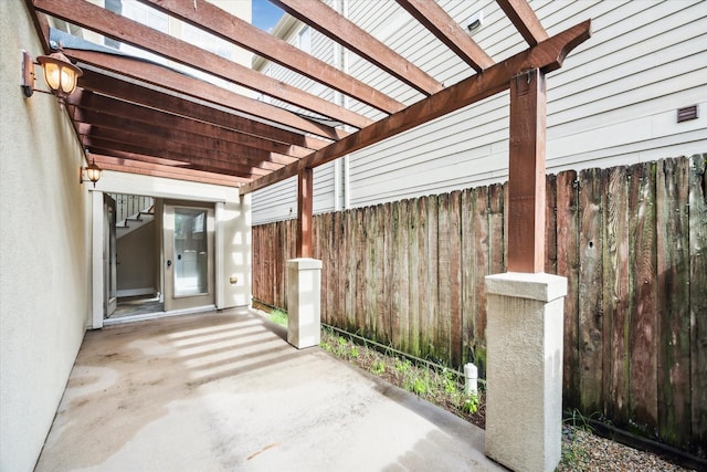 431 Jackson Hill St, Houston, TX 77007 - view of patio / terrace with a pergola