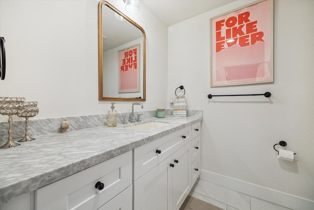2022 Chaparral Dr, Houston, TX 77043 - bathroom featuring vanity and baseboards