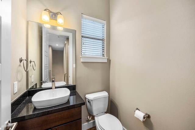 1801 Radcliffe St, Houston, TX 77007 - half bathroom featuring toilet and vanity