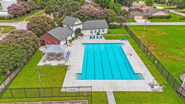 21507 Glenbranch Dr, Spring, TX 77388 - community pool featuring a patio area and a residential view