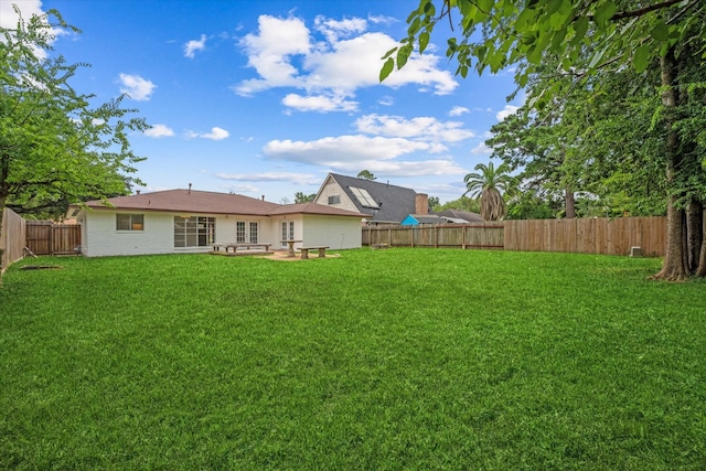 21507 Glenbranch Dr, Spring, TX 77388 - fenced backyard with a patio area