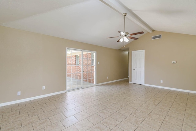 1011 Minnesota St, South Houston, TX 77587 - unfurnished room featuring a ceiling fan and light tile patterned floors