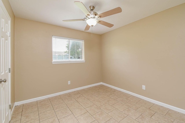 1011 Minnesota St, South Houston, TX 77587 - spare room featuring a ceiling fan and light tile patterned floors