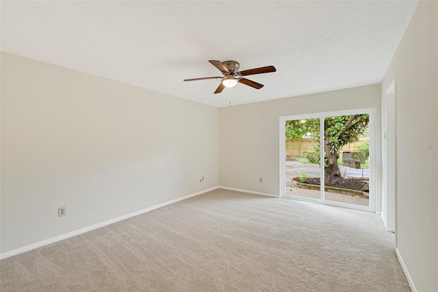 9306 Claridge Dr, Houston, TX 77031 - spare room featuring light colored carpet and a ceiling fan