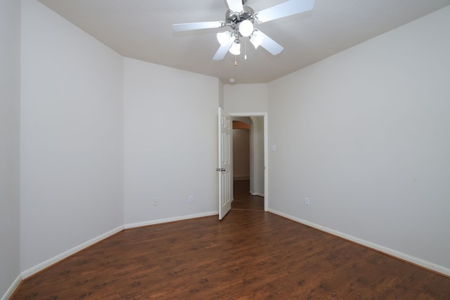 30515 Red Bluff Cir, Magnolia, TX 77355 - spare room featuring wood finished floors, ceiling fan, and arched walkways