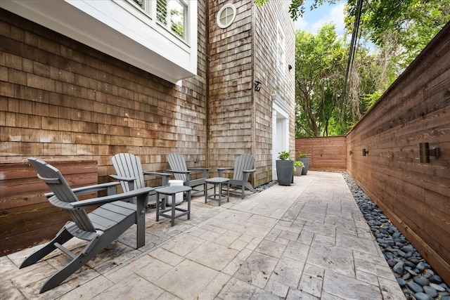 5220 Hazard St, Houston, TX 77098 - fenced backyard featuring a patio