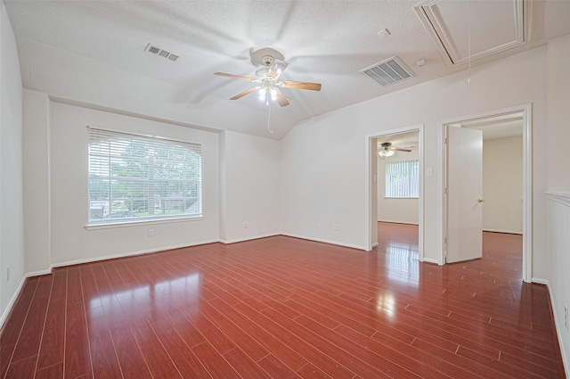 17134 Fairway Glen Ct, Sugar Land, TX 77498 - spare room featuring attic access, ceiling fan, and wood finished floors