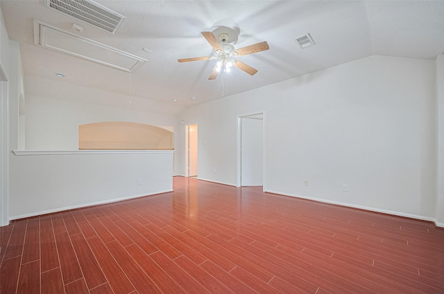 17134 Fairway Glen Ct, Sugar Land, TX 77498 - unfurnished room with attic access, a ceiling fan, and wood finished floors