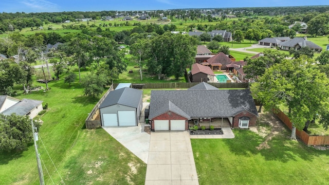 6202 Oleander Dr, Baytown, TX 77523 - aerial perspective of suburban area