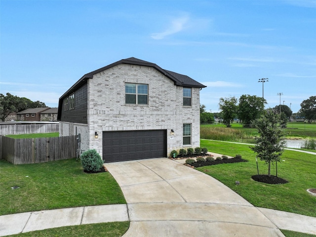 160 Majestic Shores Ln, La Porte, TX 77571 - view of front of house featuring a garage, brick siding, and driveway