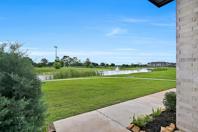 160 Majestic Shores Ln, La Porte, TX 77571 - view of green lawn featuring a water view