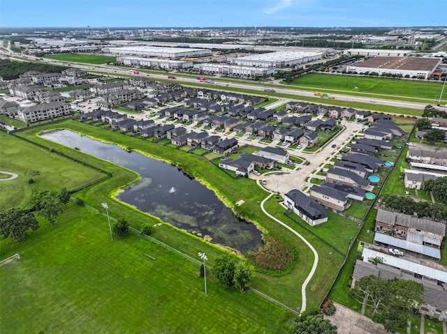 160 Majestic Shores Ln, La Porte, TX 77571 - aerial view of residential area featuring a large body of water