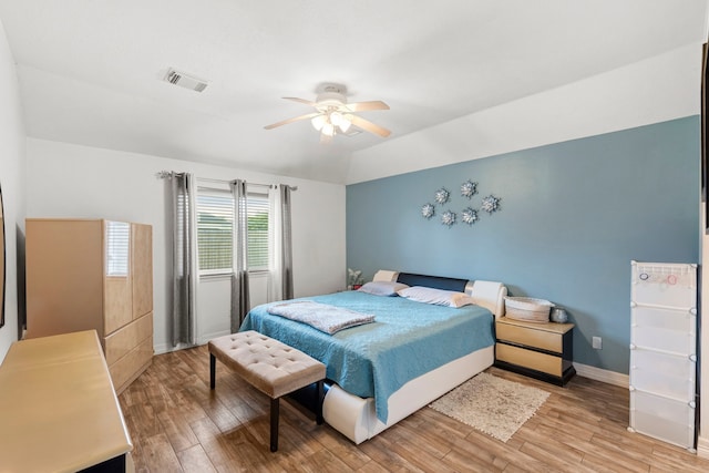 1126 Heathfield Dr, Channelview, TX 77530 - bedroom featuring light wood-type flooring and ceiling fan