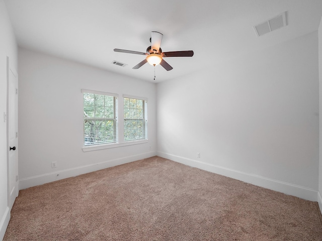 28111 Harper Creek Ln, Katy, TX 77494 - spare room with a ceiling fan and light colored carpet