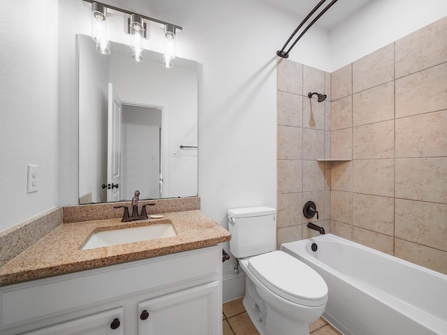 28111 Harper Creek Ln, Katy, TX 77494 - full bath with vanity, bathtub / shower combination, and tile patterned flooring