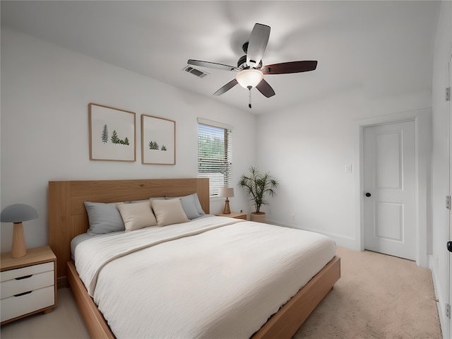 28111 Harper Creek Ln, Katy, TX 77494 - bedroom featuring light colored carpet and a ceiling fan