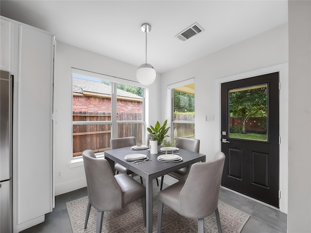 28111 Harper Creek Ln, Katy, TX 77494 - dining space featuring light tile patterned floors