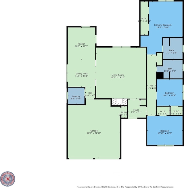 3808 Montego Dr, Baytown, TX 77521 - view of property floor plan
