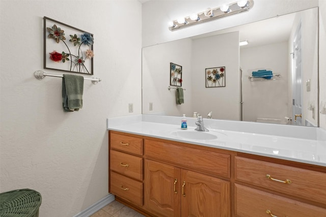 386 Dailey Rd, Crockett, TX 75835 - bathroom featuring vanity and tile patterned floors