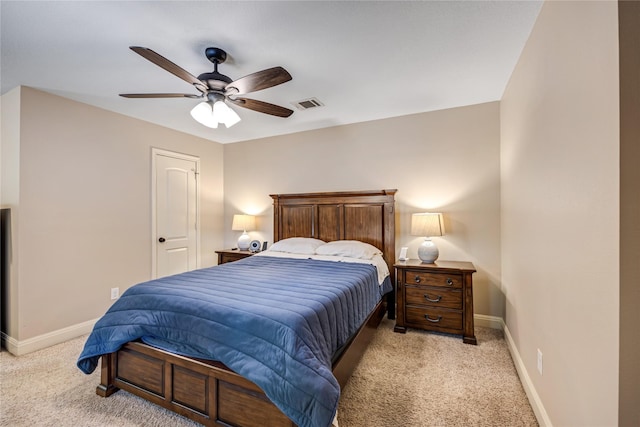 2546 Anzalone Dr, Spring, TX 77373 - bedroom with light carpet and a ceiling fan