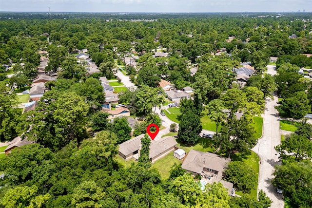2546 Anzalone Dr, Spring, TX 77373 - aerial overview of property's location with nearby suburban area