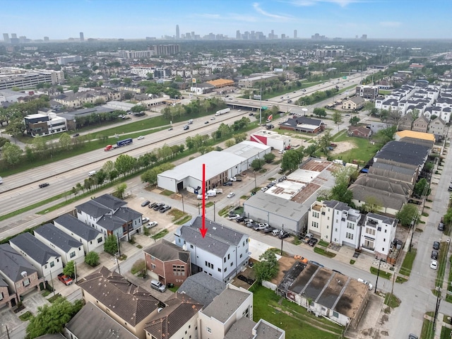 5240 Cornish Unit B, Houston, TX 77007 - aerial view of skyline