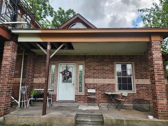 1902 July St, Houston, TX 77093 - property entrance with brick siding and a patio
