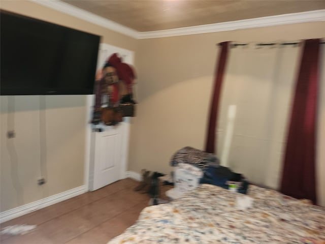 1902 July St, Houston, TX 77093 - tiled bedroom with ornamental molding