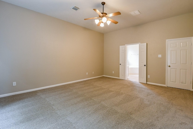 14307 Baron Creek Ln, Houston, TX 77044 - unfurnished room featuring a ceiling fan and light colored carpet