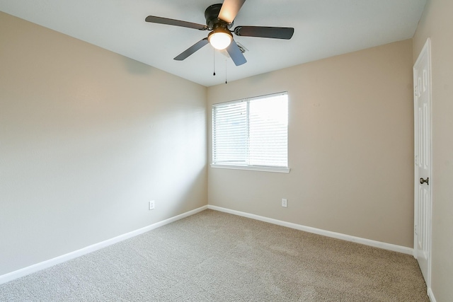 14307 Baron Creek Ln, Houston, TX 77044 - carpeted empty room featuring baseboards and a ceiling fan