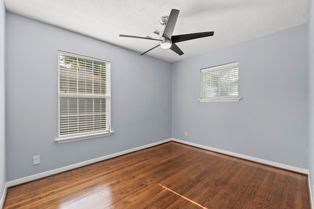 5110 Verdome Ln, Houston, TX 77092 - spare room with healthy amount of natural light, a ceiling fan, and wood finished floors