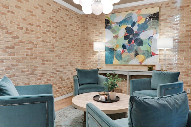 4502 Buffalo Lake Ct, Richmond, TX 77406 - community lobby with brick wall and ornamental molding