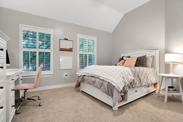 4502 Buffalo Lake Ct, Richmond, TX 77406 - bedroom with carpet, an office area, and lofted ceiling