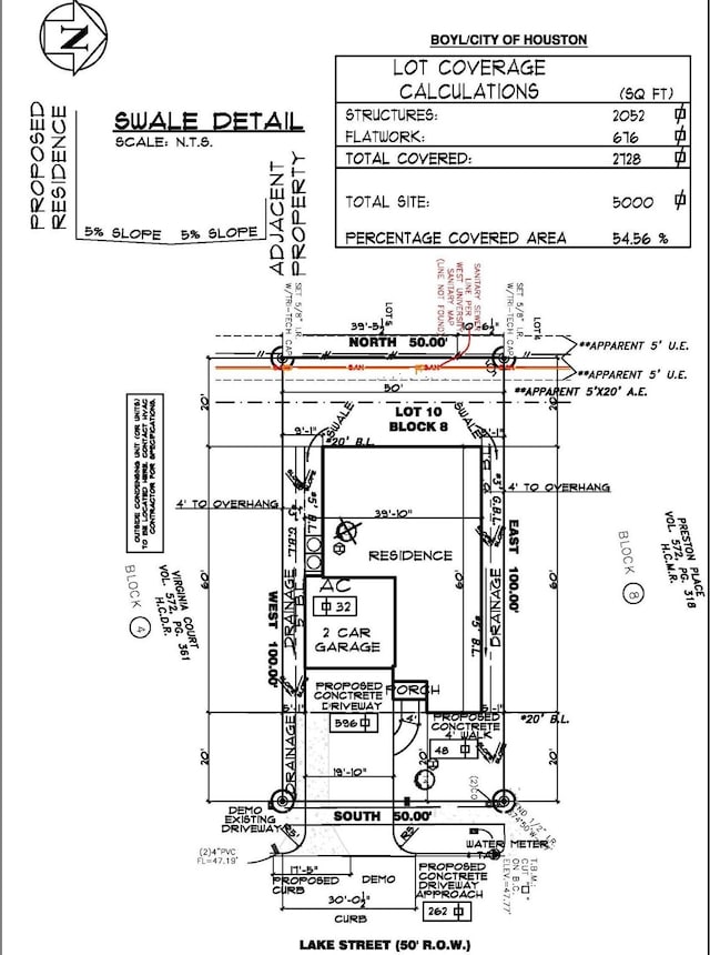 5920 Lake St, Houston, TX 77005 - survey map / technical document