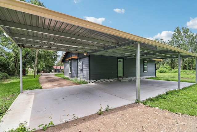 16820 Laurelwood Dr, Channelview, TX 77530 - view of car parking with a carport and entry steps