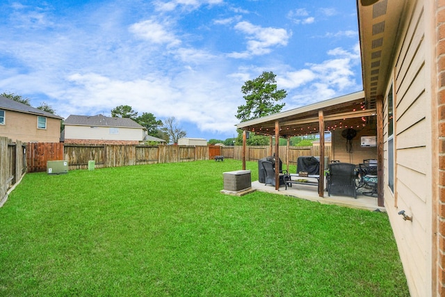 38327 Miranda Ln, Magnolia, TX 77355 - fenced backyard featuring a patio