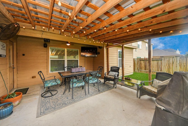 38327 Miranda Ln, Magnolia, TX 77355 - view of patio / terrace with outdoor dining space