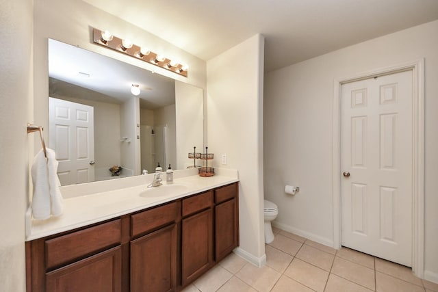 38327 Miranda Ln, Magnolia, TX 77355 - bathroom with tile patterned flooring and vanity