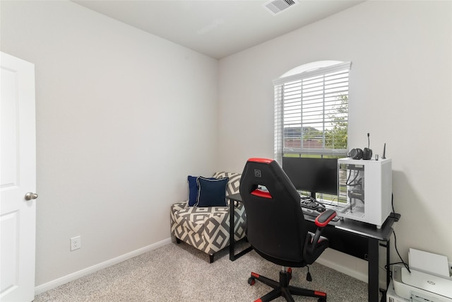 214 Water Grass Trl, Clute, TX 77531 - carpeted home office with baseboards