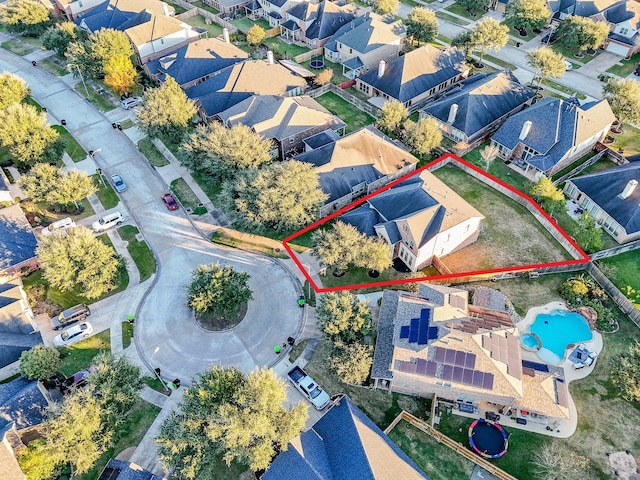 28015 Silverstream Ct, Fulshear, TX 77441 - aerial perspective of suburban area featuring property boundaries highlighted and a pool area
