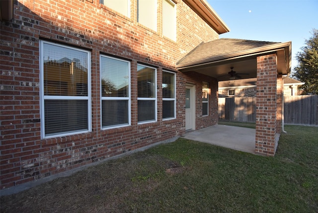 28015 Silverstream Ct, Fulshear, TX 77441 - view of patio with ceiling fan