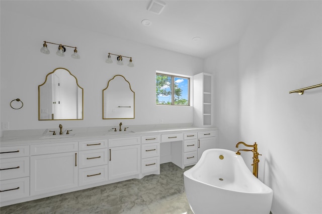 2031 Peppermill Rd, Houston, TX 77080 - full bath featuring a freestanding bath and double vanity