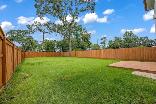 2031 Peppermill Rd, Houston, TX 77080 - fenced backyard with a wooden deck