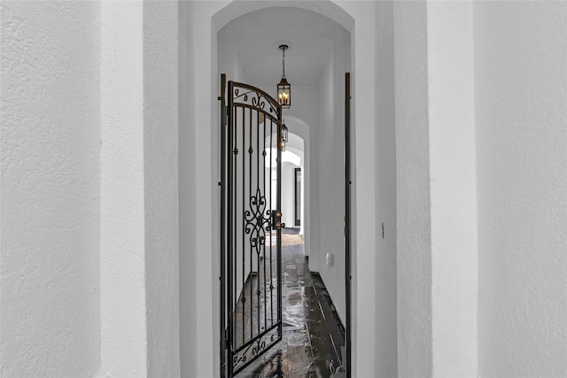2031 Peppermill Rd, Houston, TX 77080 - view of exterior entry with a gate and stucco siding
