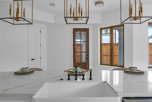 2031 Peppermill Rd, Houston, TX 77080 - dining area with a chandelier