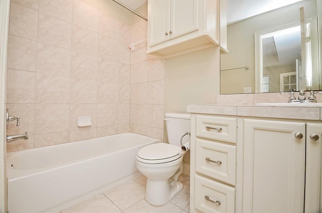 222 Knox St Unit F, Houston, TX 77007 - full bath featuring vanity, tile patterned floors, and  shower combination