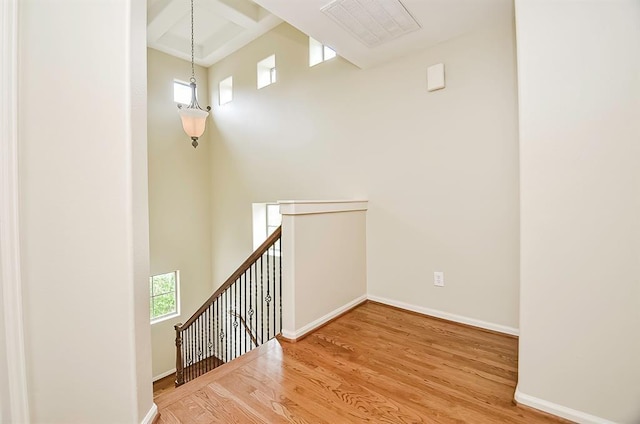 222 Knox St Unit F, Houston, TX 77007 - staircase featuring wood finished floors and baseboards