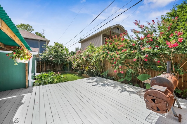 1114 W Cottage St, Houston, TX 77009 - deck with a fenced backyard