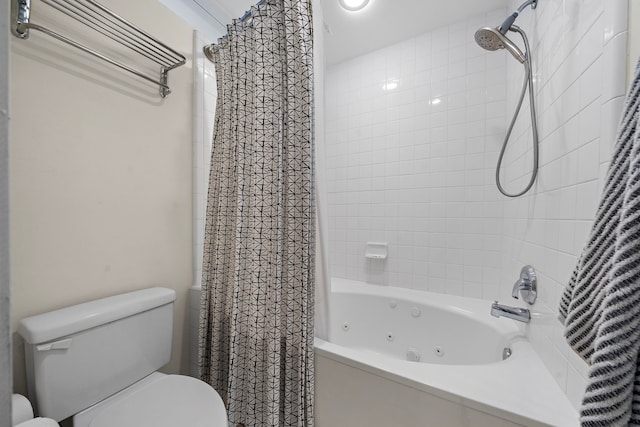 1821 Tuam St, Houston, TX 77004 - bathroom with toilet and a combined bath / shower with jetted tub